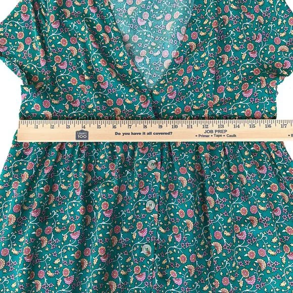 Natural Life Avery Midi Shirt Dress sz M BOHO Babydolll Pockets Cottagecore NEW - Picture 15 of 16